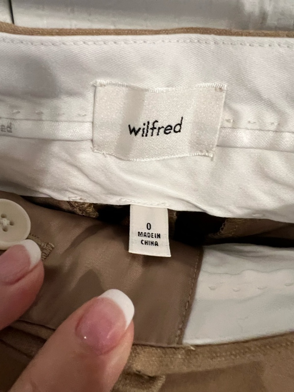 Wilfred Camel High-Rise Tailored Bermuda Shorts - Picture 3 of 4